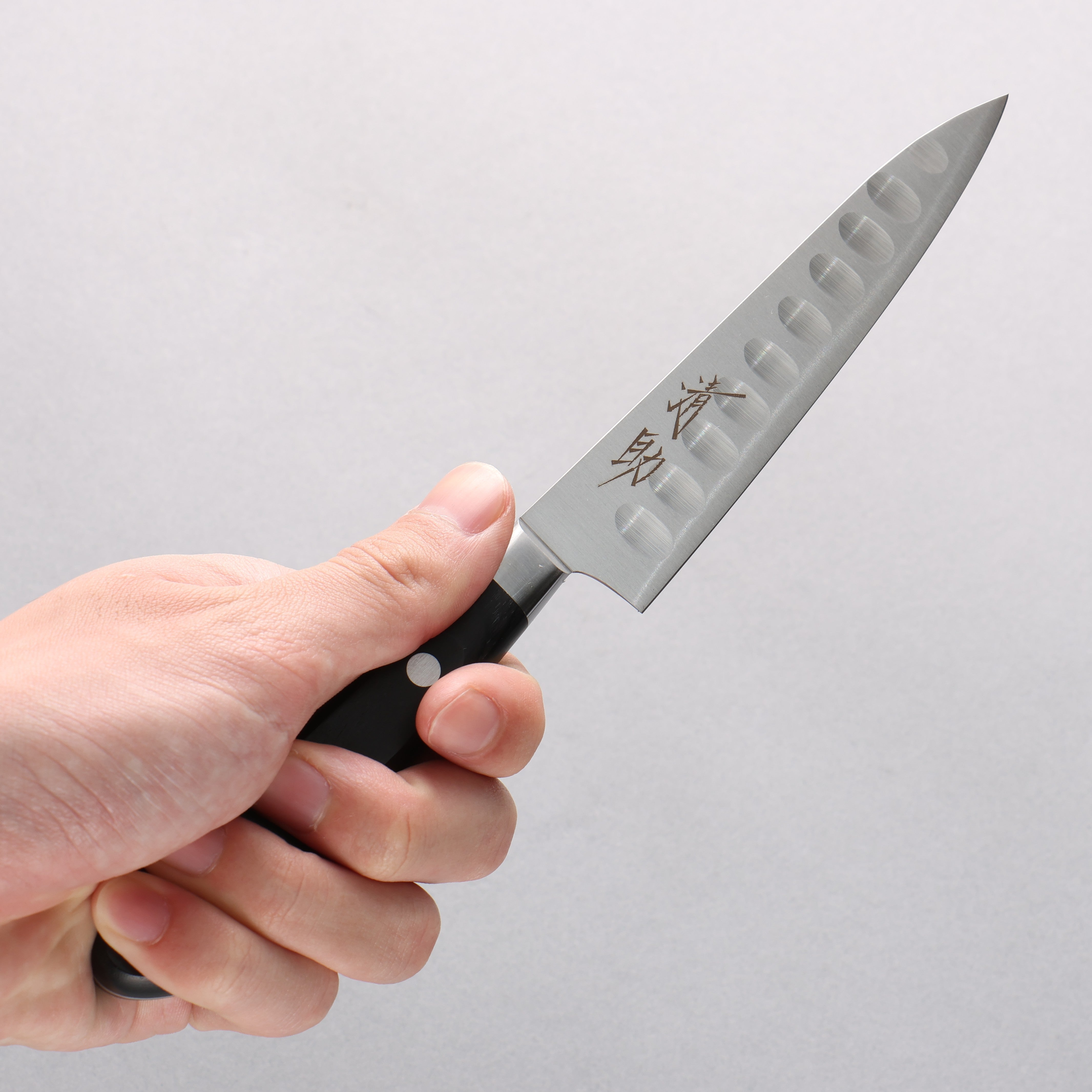 清助 瑞典鋼 多用途小鮭魚刀 120mm 黑合成木 握把 - 清助刃物