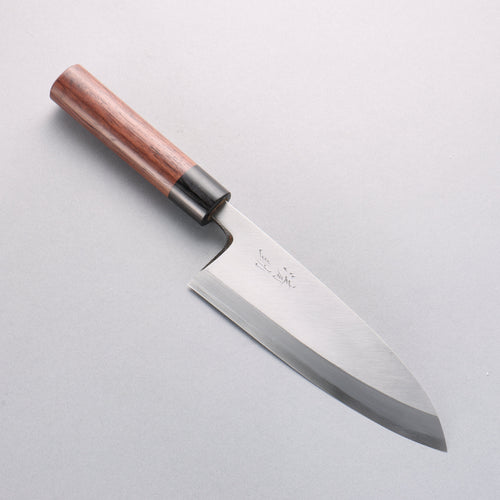 清助 白鋼 霞研 出刃 180mm 紫檀木 握把 - 清助刃物