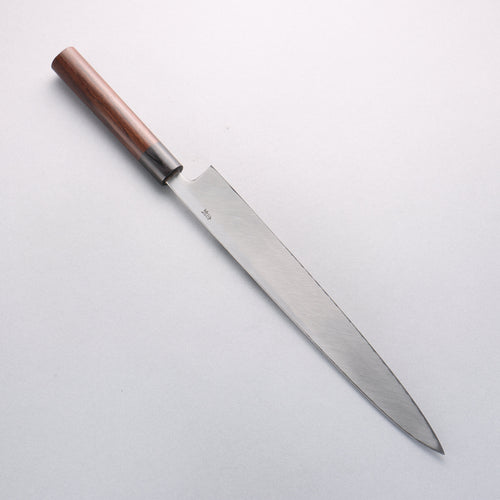清助 白鋼 霞研 柳刃 300mm 紫檀木 握把 - 清助刃物