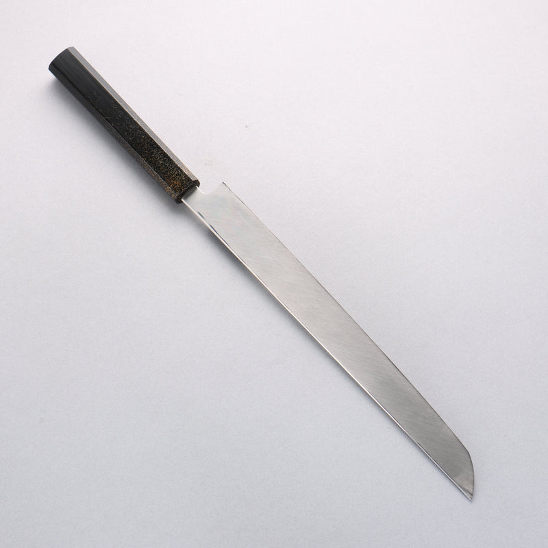 清助 VG10 先丸蛸引 270mm 櫟木漆塗（家紋） 握把 - 清助刃物