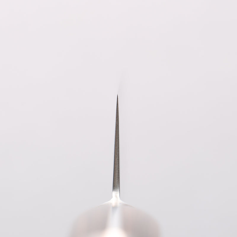 清助 鏡子2 AUS10 鏡面處理 大馬士革紋 筋引 240mm 茶色合成木 握把 - 清助刃物