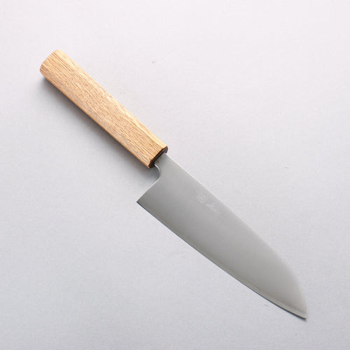 清助 銀三鋼 打磨處理 三德刀 165mm 橡木 握把 - 清助刃物