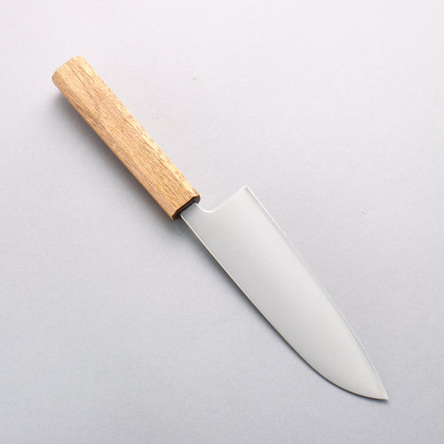 清助 銀三鋼 打磨處理 三德刀 165mm 橡木 握把 - 清助刃物