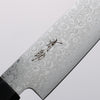 清助 AUS10 大馬士革紋 多用途小刀 150mm 紫檀木 握把 - 清助刃物