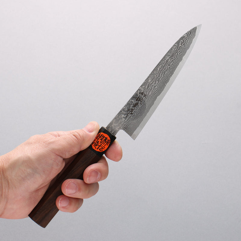 田中 誠貴 春風 SG2 大馬士革紋 多用途小刀 135mm 核桃木 握把 - 清助刃物