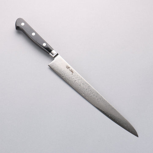 清助 VG10 33層 鏡面處理 大馬士革紋 筋引 240mm 黑合成木 握把 - 清助刃物