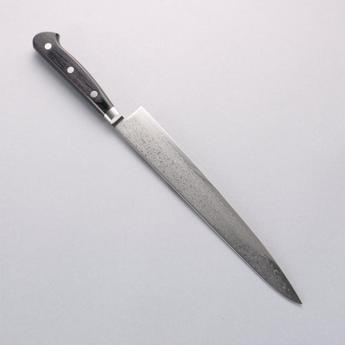 清助 VG10 33層 鏡面處理 大馬士革紋 筋引 240mm 黑合成木 握把 - 清助刃物