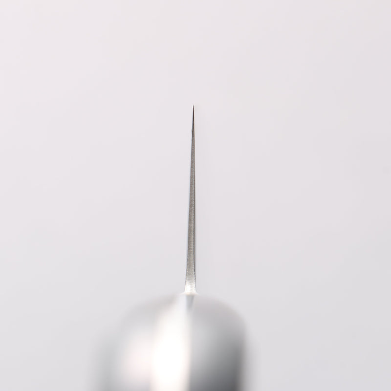 清助 鏡子2 AUS10 鏡面處理 大馬士革紋 牛刀 240mm 黑合成木 握把 - 清助刃物