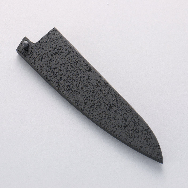 清助 VG10 17層 大馬士革紋 多用途小刀 135mm 黑合成木 握把 附刀鞘 - 清助刃物