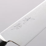 清助 彩雲 VG10 大馬士革紋 多用途小刀 150mm 黑米卡塔（樹脂複合材料） 握把 - 清助刃物