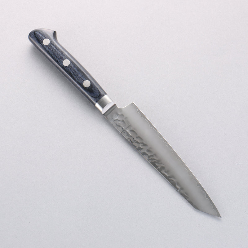 清助 青槌 AUS10 鎚目 切付多用途小刀 日本刀 145mm 深藍色合成木 握把 - 清助刃物