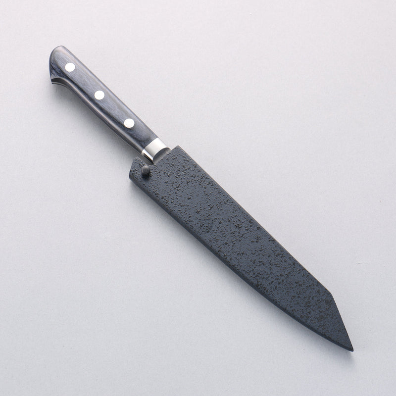 清助 青槌 AUS10 鎚目 切付多用途小刀 日本刀 145mm 深藍色合成木 握把 附刀鞘 - 清助刃物