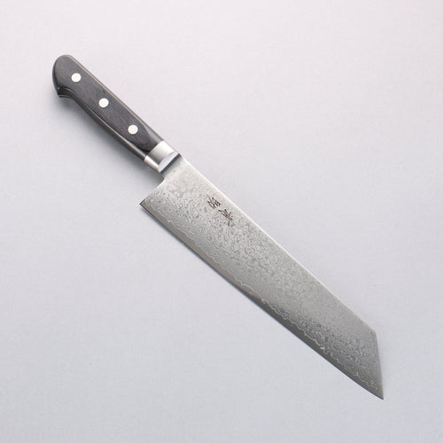 清助 VG10 33層 鏡面處理 大馬士革紋 切付牛刀 210mm 黑合成木 握把 - 清助刃物