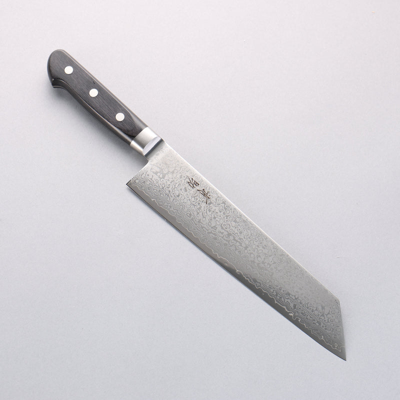 清助 VG10 33層 鏡面處理 大馬士革紋 切付牛刀 210mm 黑合成木 握把 - 清助刃物