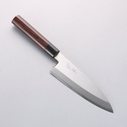 清助 青鋼 霞研 舟行 180mm 紫檀木 握把 - 清助刃物