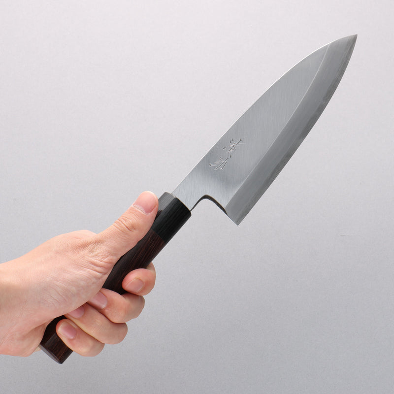 清助 青鋼 霞研 舟行 180mm 紫檀木 握把 - 清助刃物