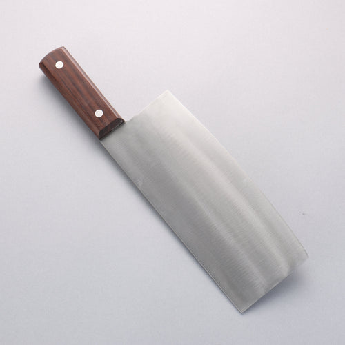 清助 全鋼 中華菜刀 220mm 紫檀木 握把 - 清助刃物