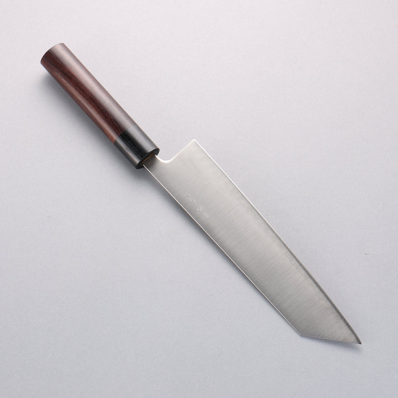 清助 超級青鋼 切付牛刀 210mm 紫檀木（口輪：黑合成木） 握把 - 清助刃物