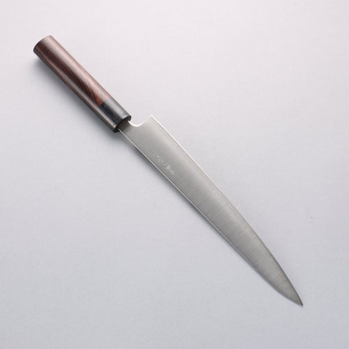 清助 超級青鋼 筋引 240mm 紫檀木（口輪：黑合成木） 握把 - 清助刃物