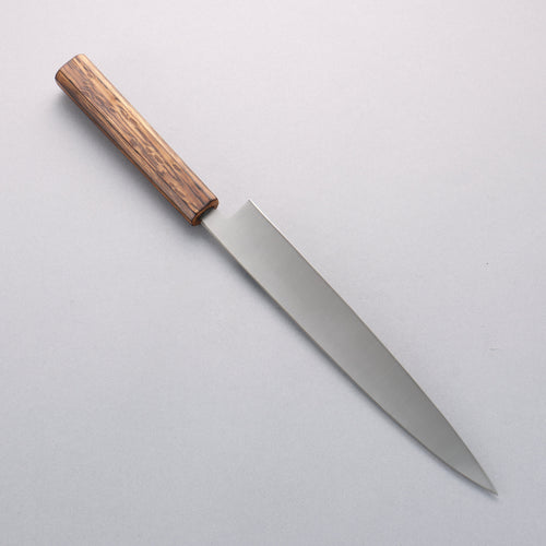 清助 AUS8 柳刃 240mm 橡木 握把 - 清助刃物