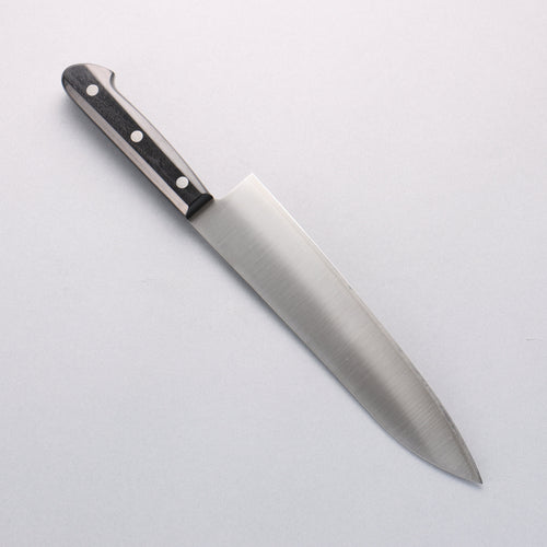 清助 SLD 鋼 打磨處理 牛刀 210mm 黑合成木 握把 - 清助刃物