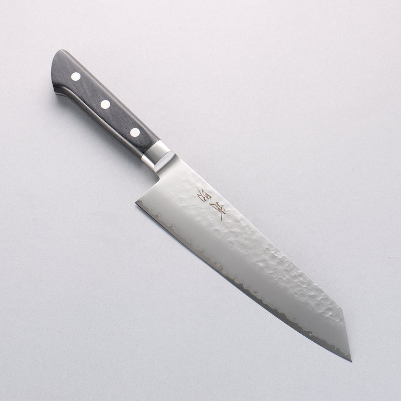 清助 VG5 鎚目 霞研 切付三德刀 190mm 黑合成木 握把 - 清助刃物