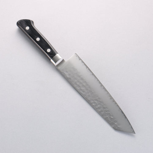 清助 VG5 鎚目 霞研 切付三德刀 190mm 黑合成木 握把 - 清助刃物
