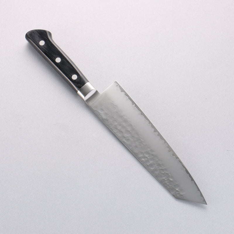 清助 VG5 鎚目 霞研 切付三德刀 190mm 黑合成木 握把 - 清助刃物