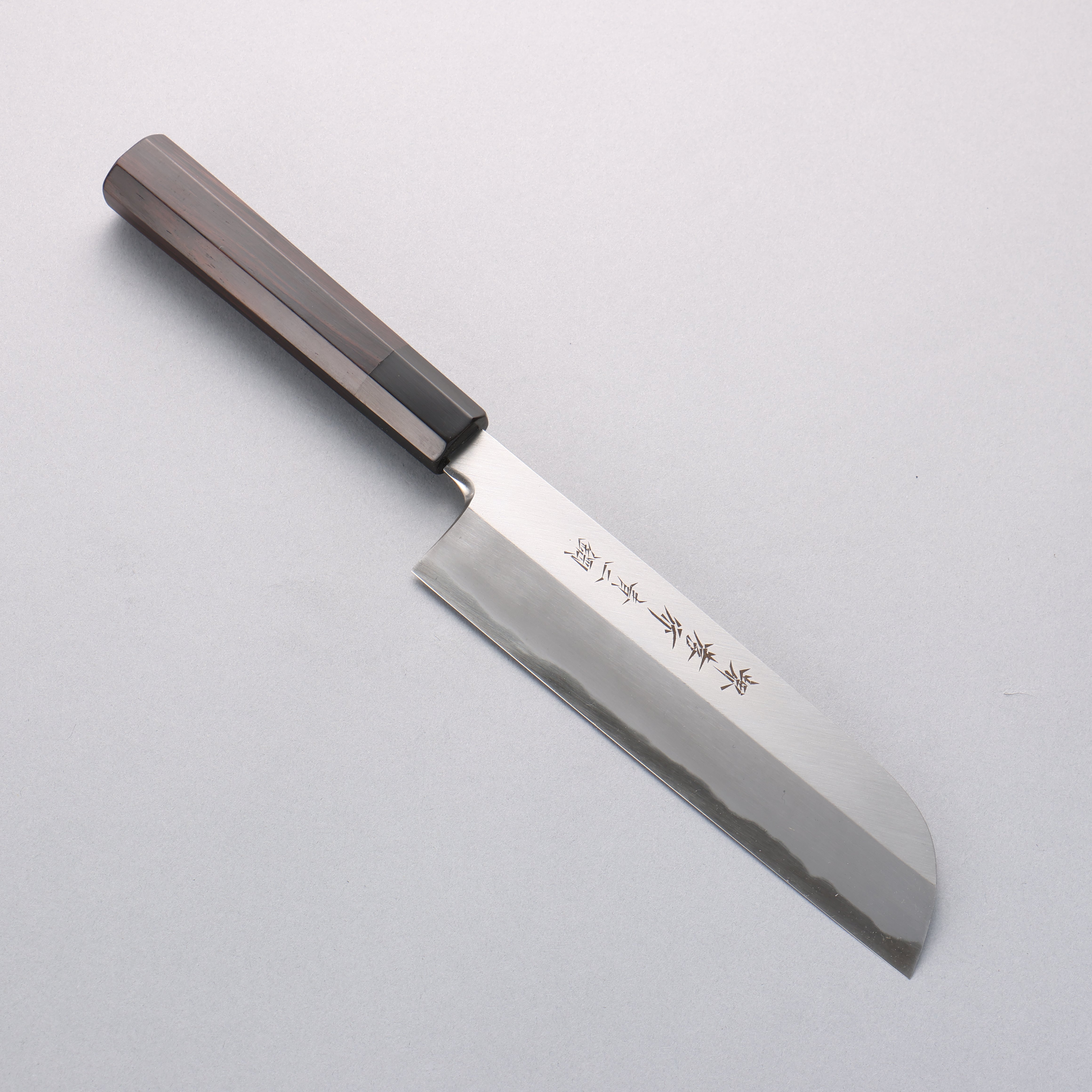 堺 孝行 青鋼二號 鎌形薄刃 黑檀握把 - 清助刃物