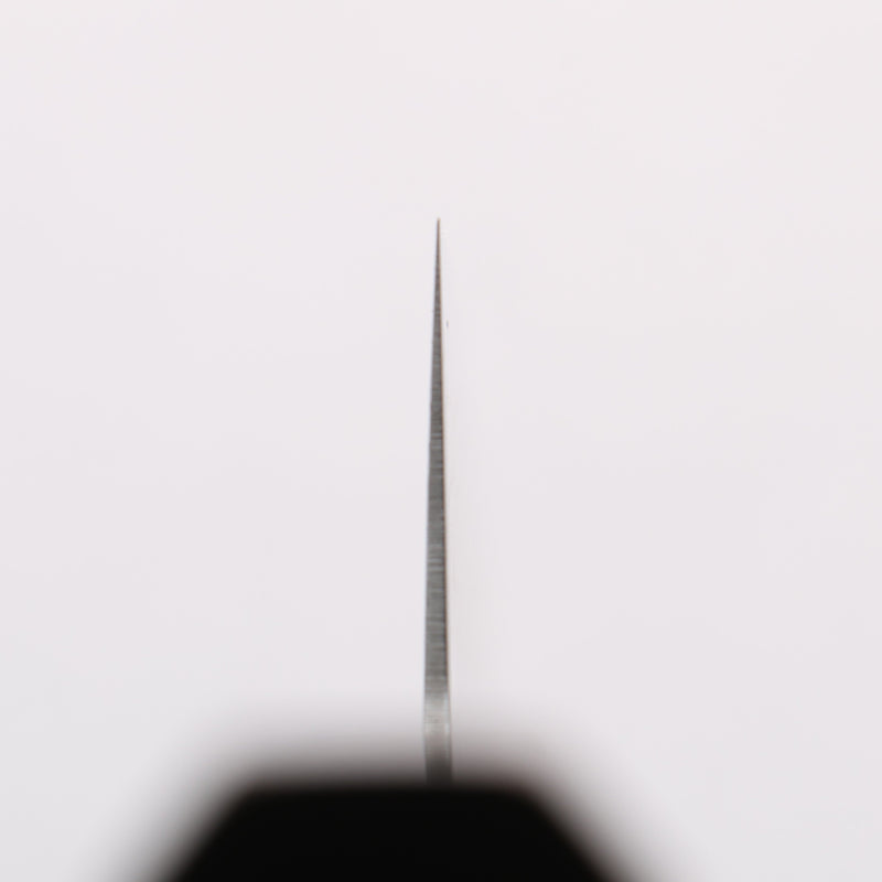 清助 AUS10 鏡面菱格紋 牛刀 210mm 紫檀木（口輪：黑合成木） 握把 - 清助刃物
