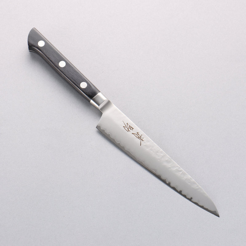 清助 VG5 鎚目 霞研 多用途小刀 150mm 黑合成木 握把 - 清助刃物