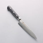 堺 孝行 VG10 鎚目 大馬士革紋 17層 多用途小刀 135mm 黑合成木 握把 - 清助刃物