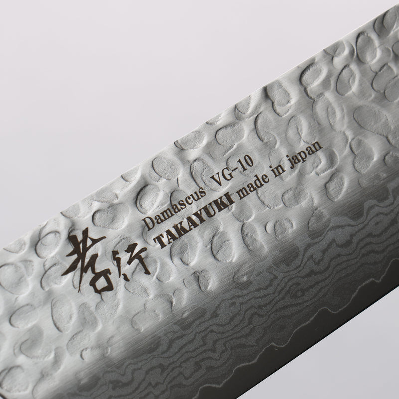 堺 孝行 VG10 鎚目 大馬士革紋 17層 菜切 160mm 黑合成木 握把 - 清助刃物