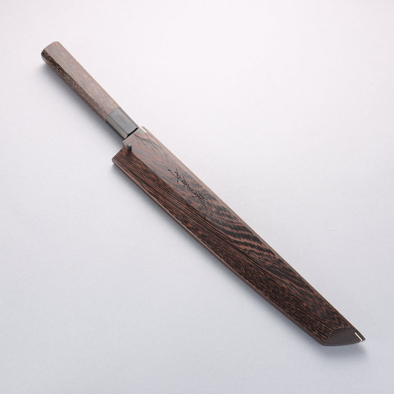 堺 孝行 本燒 VG10 刻有龍的圖樣 先丸柳刃 300mm 雞翅木 握把 附刀鞘 - 清助刃物