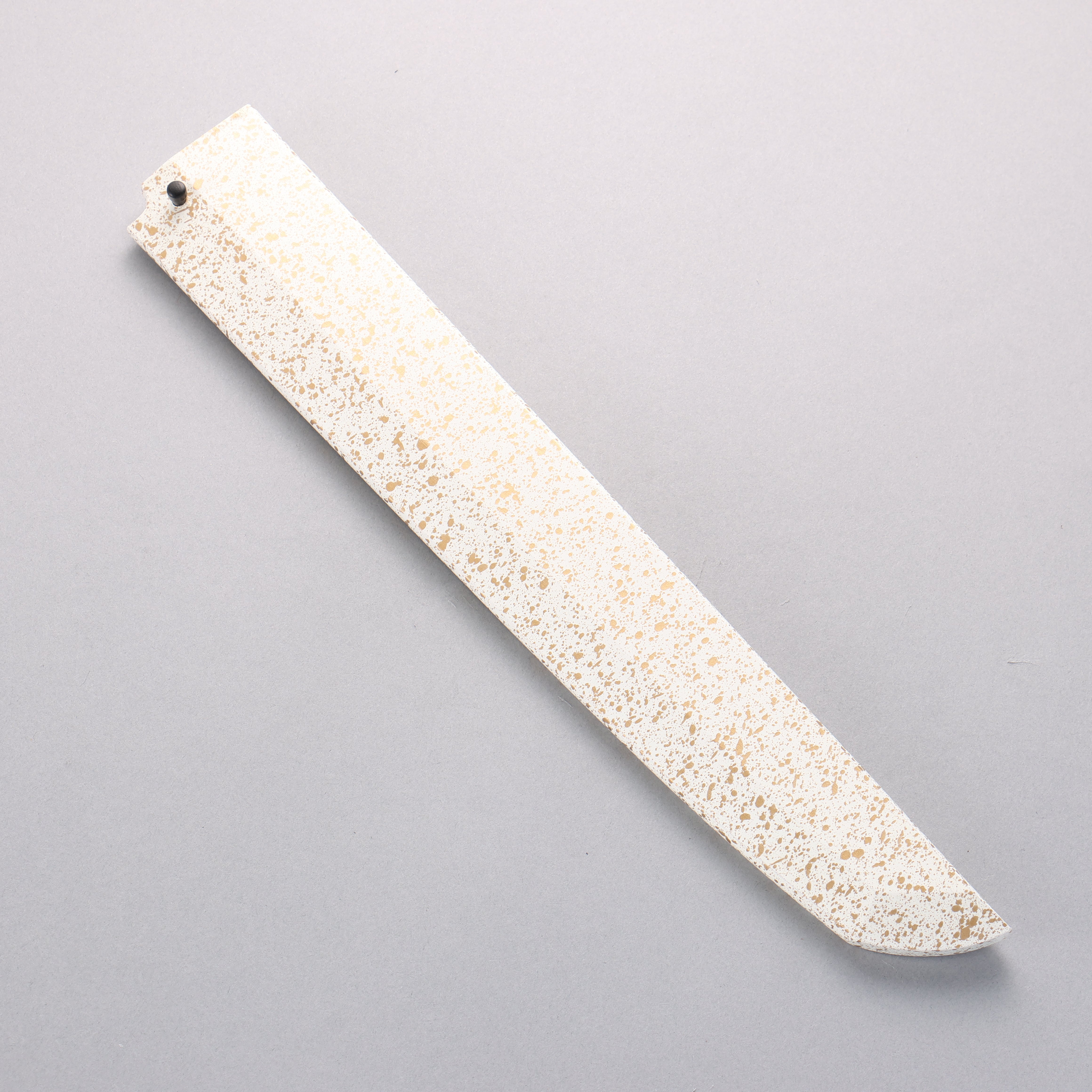 堺 孝行 影打 水本燒 白鋼二號 鏡面處理 先丸柳刃 300mm 黑檀（兩側帶水牛環型設計）握把 附刀鞘 - 清助刃物