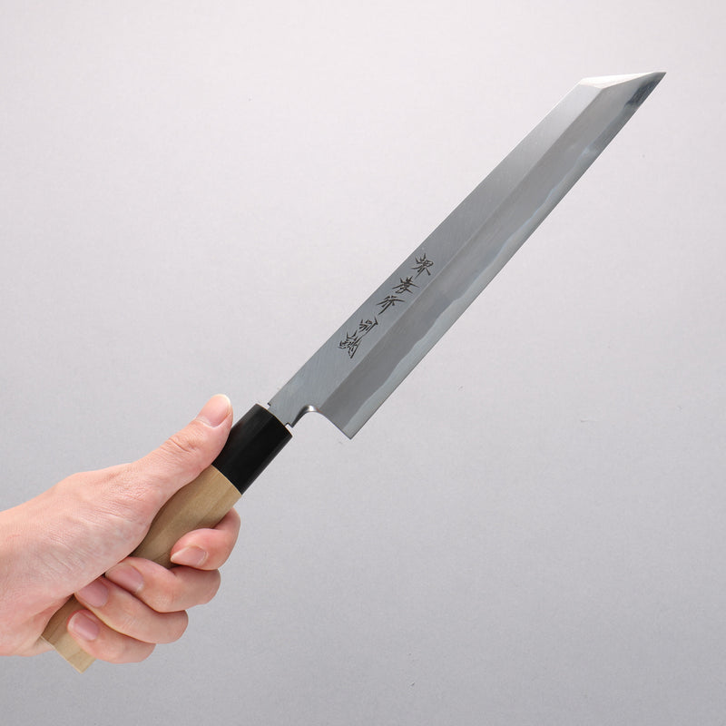 堺 孝行 特上 白鋼二號 切付 240mm 木蘭握把 - 清助刃物