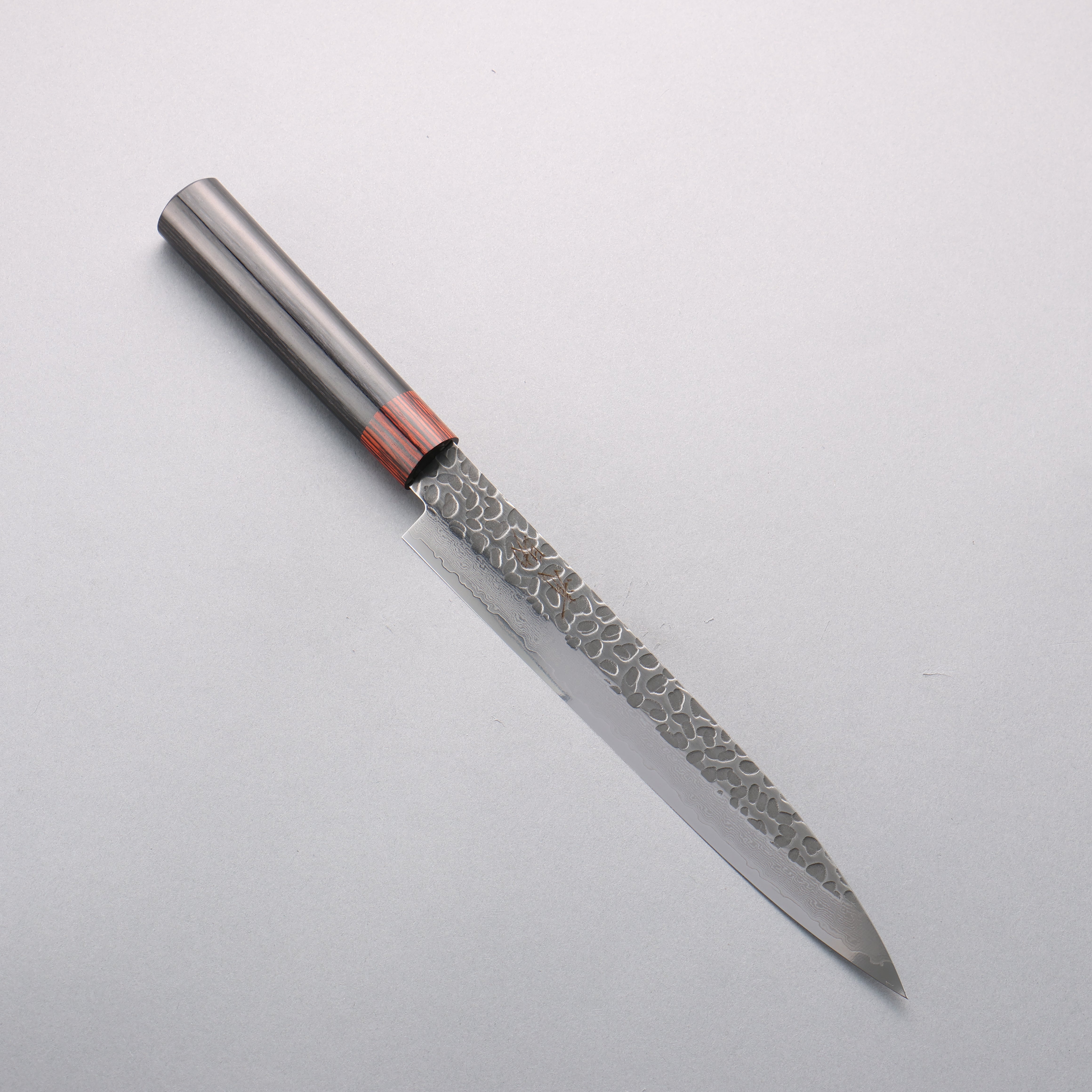 清助 VG10 33層 鎚目 大馬士革紋 筋引 210mm 黑合成木 握把 - 清助刃物