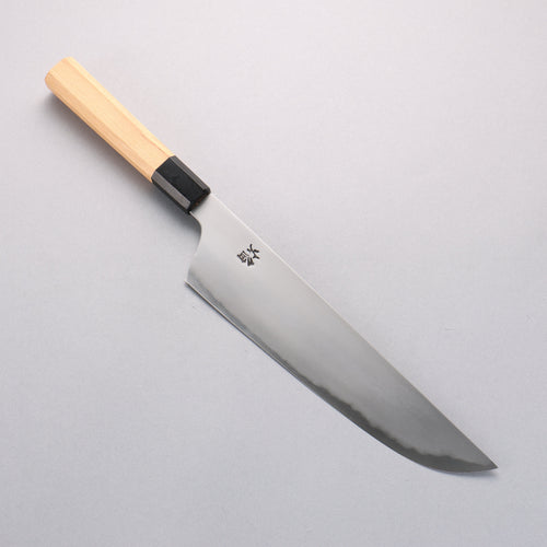 堺 孝行 焰 弧月 青鋼二號 牛刀 240mm 紫杉木握把 - 清助刃物