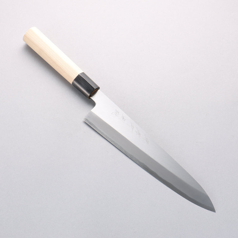 堺 孝行 特上 白鋼二號 牛刀 240mm 木蘭 握把 - 清助刃物