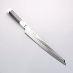 堺 孝行 銀龍 本燒 瑞典鋼 鏡面處理 劍型柳刃 300mm 黑檀握把 附刀鞘 - 清助刃物