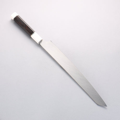 堺 孝行 銀龍 本燒 瑞典鋼 鏡面處理 劍型柳刃 300mm 黑檀握把 附刀鞘 - 清助刃物