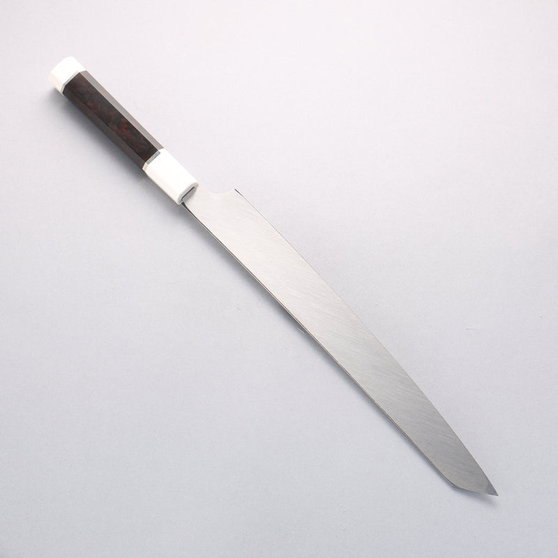 堺 孝行 銀龍 本燒 瑞典鋼 鏡面處理 劍型柳刃 300mm 黑檀握把 附刀鞘 - 清助刃物