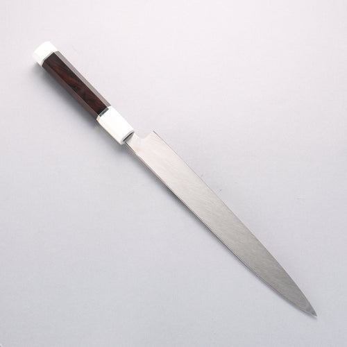 堺 孝行 銀龍 本燒 瑞典鋼 鏡面處理 柳刃 270mm 黑檀握把 附刀鞘 - 清助刃物