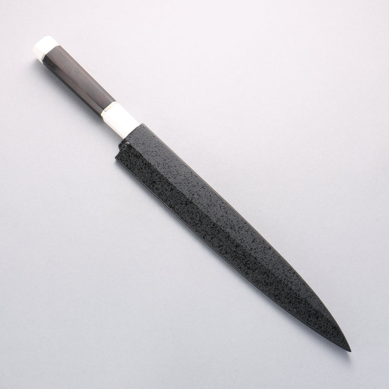 堺 孝行 銀龍 本燒 瑞典鋼 鏡面處理 柳刃 270mm 黑檀握把 附刀鞘 - 清助刃物