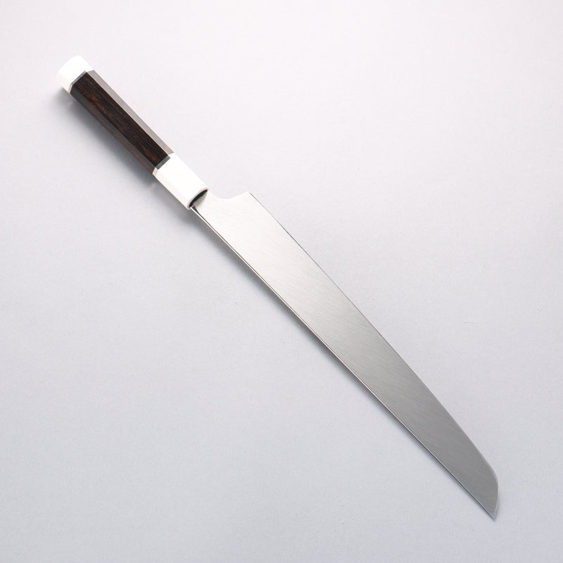 堺 孝行 銀龍 本燒 瑞典鋼 鏡面處理 先丸柳刃 300mm 黑檀握把 附刀鞘 - 清助刃物