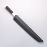 堺 孝行 銀龍 本燒 瑞典鋼 鏡面處理 先丸柳刃 300mm 黑檀握把 附刀鞘 - 清助刃物