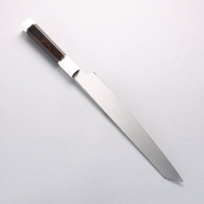 堺 孝行 銀龍 本燒 瑞典鋼 鏡面處理 劍型柳刃 270mm 黑檀握把 附刀鞘 - 清助刃物
