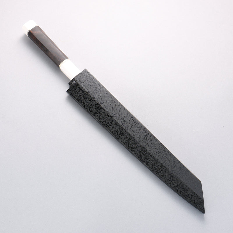 堺 孝行 銀龍 本燒 瑞典鋼 鏡面處理 劍型柳刃 270mm 黑檀握把 附刀鞘 - 清助刃物