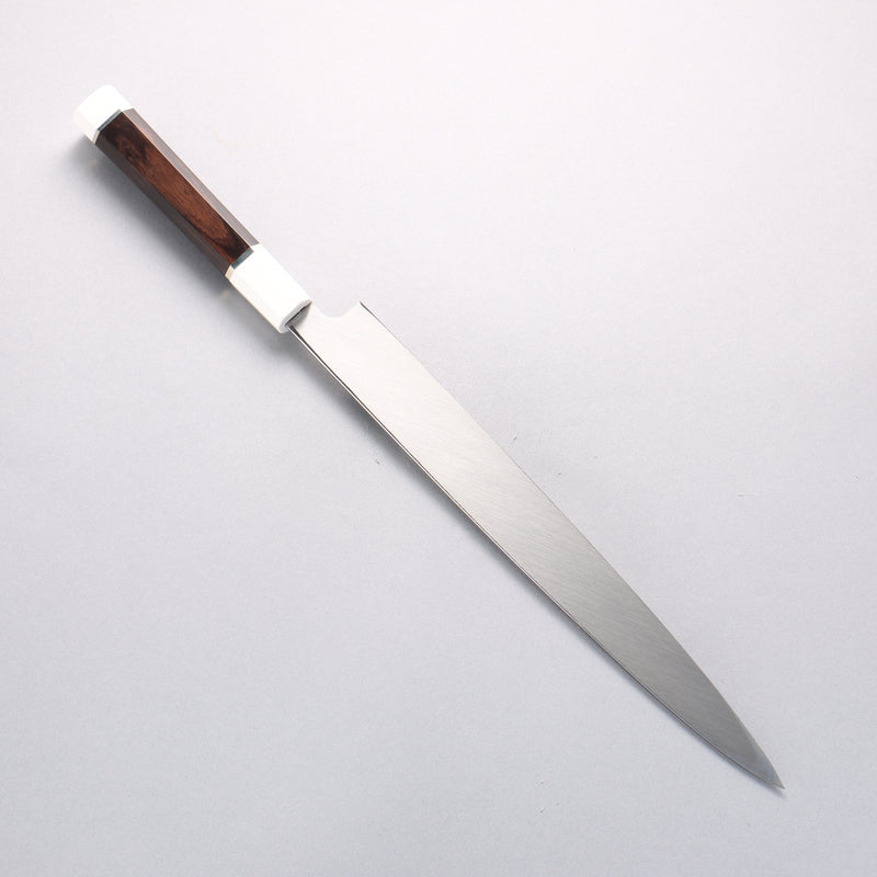 堺 孝行 銀龍 本燒 瑞典鋼 鏡面處理 柳刃 300mm 黑檀握把 附刀鞘 - 清助刃物