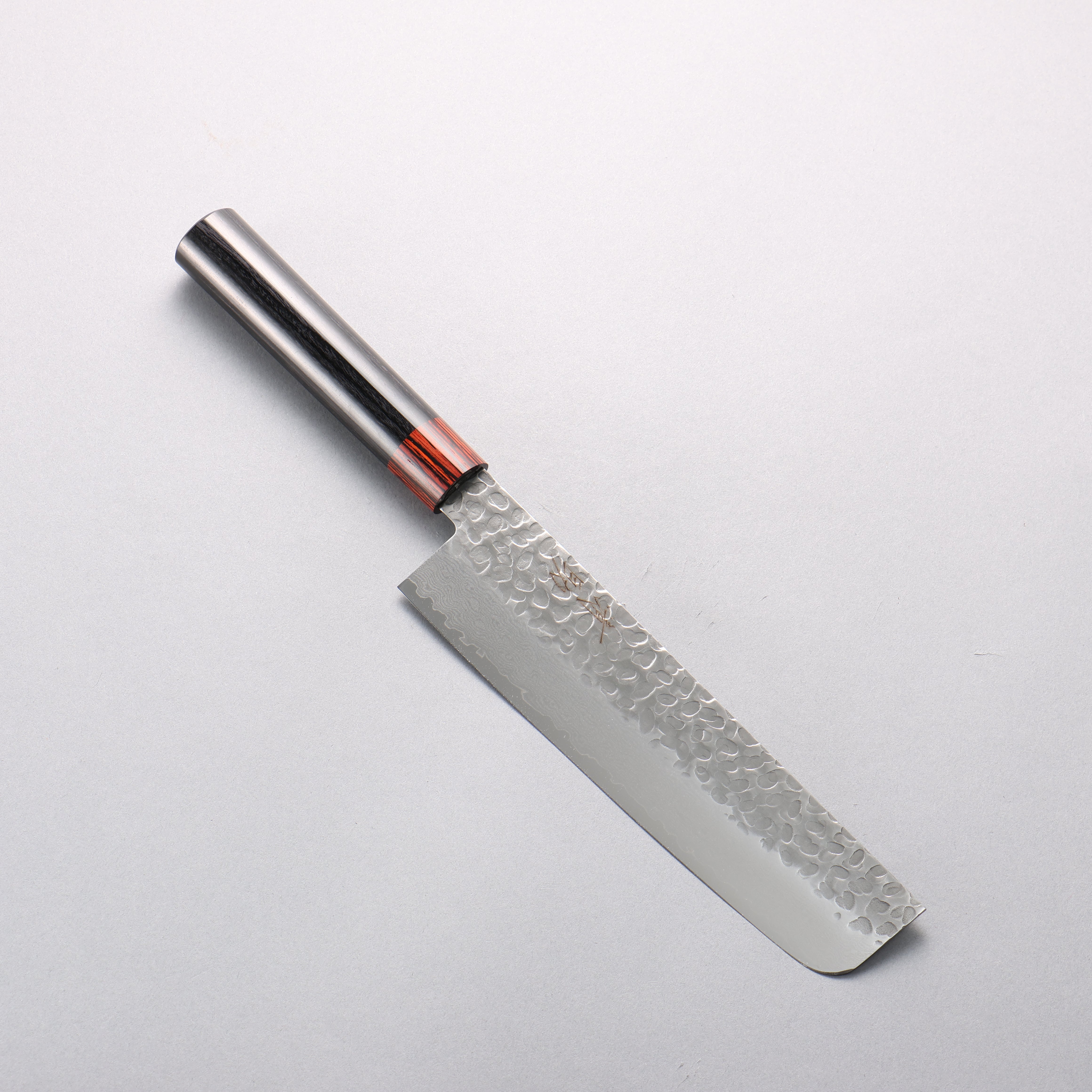 清助 VG10 33層 鎚目 大馬士革紋 菜切 180mm 黑合成木 握把 - 清助刃物